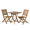 Salon de jardin en bois teck huilé MAEVA - 2 personnes