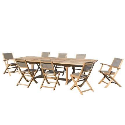 Premium Teak Wood Garden Furniture Set for 10/12 People