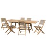 Teak Wood Garden Furniture Set for 8/10 People - Premium Outdoor Dining Set