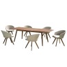 Victoire Wooden Garden Furniture Set for 8/10 People - Extendable Table & Armchairs