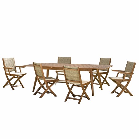Salon de jardin VICTOIRE en bois 8/10 pers