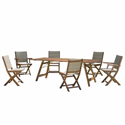 Salon de jardin VICTOIRE en bois acacia 6/8 pers