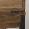 Bureau SIXTINE - Teck recyclé et métal noir