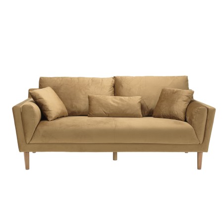 NELSON PARIS 3-Seater Sofa in Camel Fabric