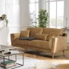 NELSON PARIS 3-Seater Sofa in Camel Fabric