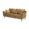 NELSON PARIS 3-Seater Sofa in Camel Fabric