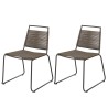 EMILE - Set of 2 Stackable Garden Chairs
