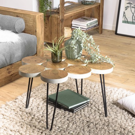 Table basse SAM en bois de teck