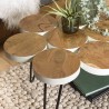 SAM - Round Teak Wood Coffee Table