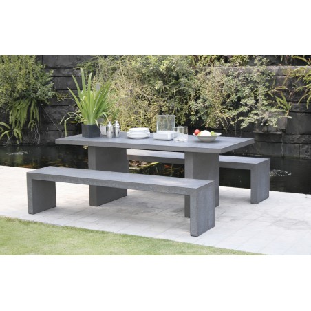 Hector Concrete Fibre Garden Furniture Set for 8 People - Outdoor Set