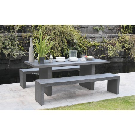 Hector Concrete Fibre Garden Furniture Set for 8 People - Outdoor Set