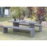 Hector Concrete Fibre Garden Furniture Set for 8 People - Outdoor Set