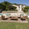 Vick Acacia Wood Garden Furniture Set for 5 People - Outdoor Lounge Set