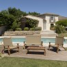 VICTOIRE Acacia Wood Garden Furniture Set for 4 People - Outdoor Patio Set