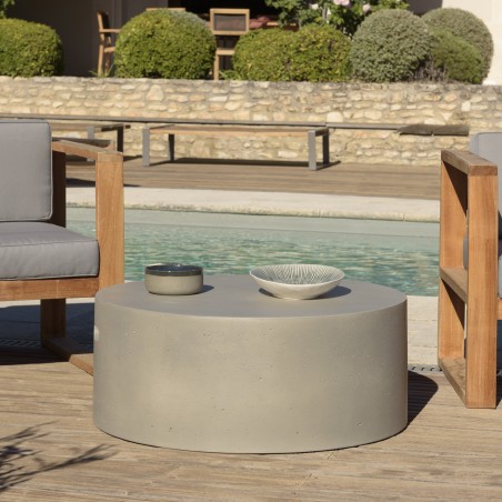 HECTOR Round Coffee Table 79x79cm Concrete