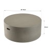 HECTOR Round Coffee Table 79x79cm Concrete