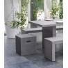 HECTOR Cube 40x40 cm Dark Grey Concrete - Outdoor Furniture