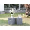 Cube en béton HECTOR 40x40 cm gris foncé