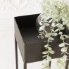 DALY Square Stool/Plant Stand GM Black - Metal Base