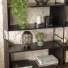 Étagère DALY 10 niches 5 niveaux noire en métal