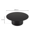 Table basse ronde noire DALY 90x90cm métal