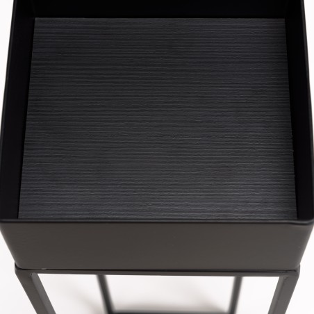 Sellette carrée DALY - Métal noir - GM