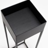 DALY Square Stool/Plant Stand MM Black - Metal Base