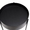 DALY Round Plant Stand - Black Metal Base | Minimalist Decor