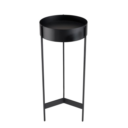Selette ronde DALY noire en métal
