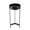 Selette ronde DALY noire en métal