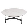 Table basse ronde DALY 78x78cm effet marbre