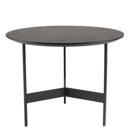 Table basse ronde noire DALY 50x50cm