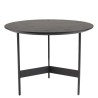 Table basse ronde noire DALY 50x50cm