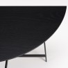 Console demi-lune noire DALY 83x35cm