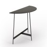 Console demi-lune noire DALY 83x35cm