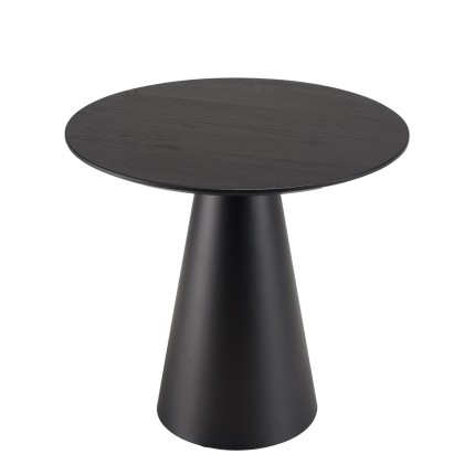 Table d’appoint DALY ronde noire 50x50cm