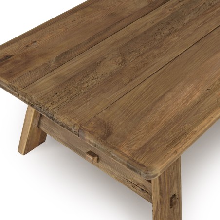 SANDY Rectangular Coffee Table 140x70cm - Recycled Pine Wood