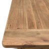 Table à manger rectangulaire en bois de pin recyclé SANDY