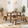 Table à manger en bois recyclé SANDY 140x75cm