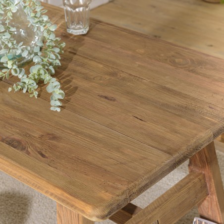 Table à manger en bois recyclé SANDY 140x75cm