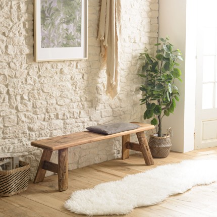 Banc en bois recyclé SANDY - Décoration montagne ou campagne