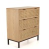 Commode MARCEAU - 3 tiroirs cannage naturel