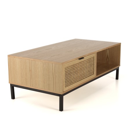 MARCEAU Coffee Table with 2 Drawers and Shelf