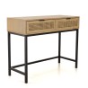 Console MARCEAU 2 tiroirs cannage naturel