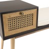 Banc CHARLIE marron assise noire 1 tiroir
