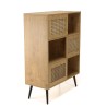 Buffet CHARLIE marron 3 niches 3 portes - Rangement tendance