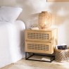 Chevet CHARLIE - 2 tiroirs effet cannage