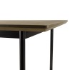 Table à manger ALMA rectangulaire marron foncé 200x100cm