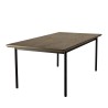 Table à manger ALMA rectangulaire marron foncé 200x100cm
