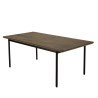 ALMA - Dark Brown Rectangular Dining Table 200x100cm